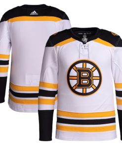 Boston Bruins adidas Men's Away Primegreen Authentic Jersey - White