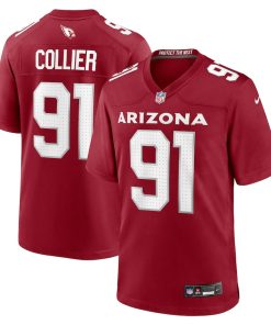 L.J. Collier Arizona Cardinals Nike Game Player Jersey - Cardinal