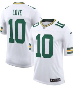 Alternative view of Jordan Love Green Bay Packers Nike Vapor Untouchable Limited Jersey - White/Green