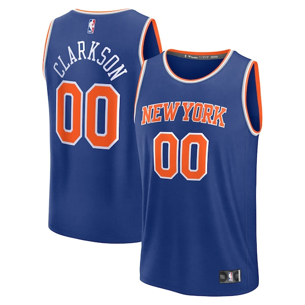 Jordan Clarkson New York Knicks Fast Break Replica Player Jersey - Icon Edition - Blue