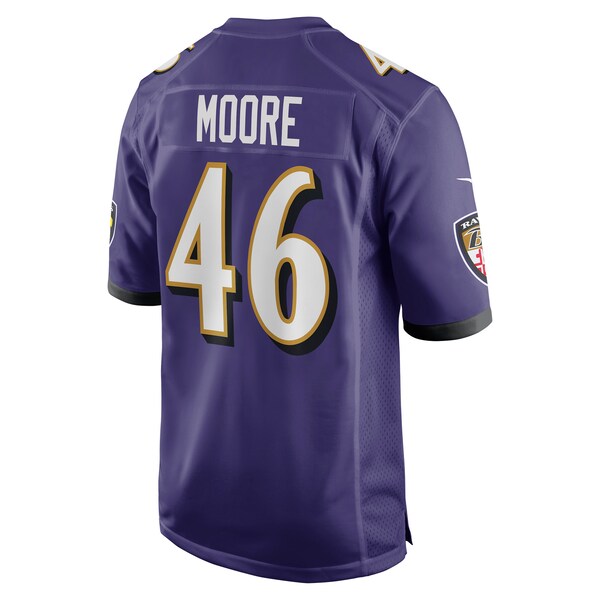 Nick Moore Baltimore Ravens Nike Game Jersey - Purple - Image 3