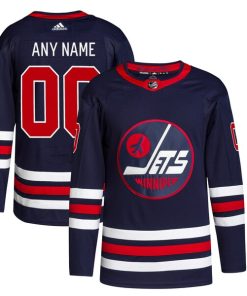 Winnipeg Jets adidas  Alternate 2021/22 Primegreen Authentic Custom Jersey - Navy