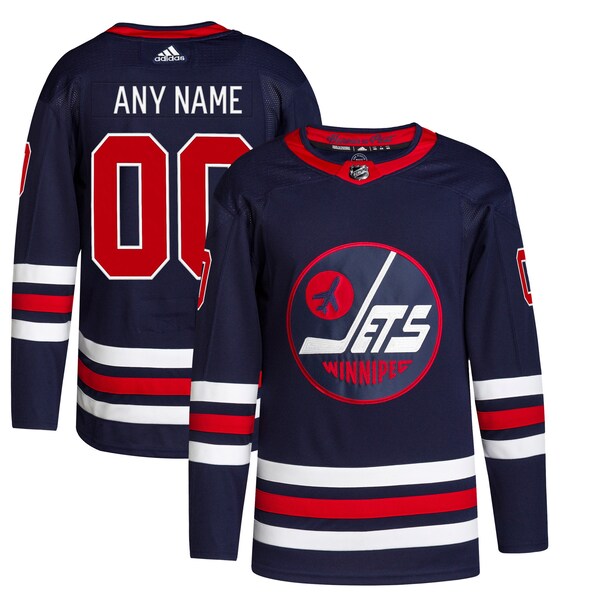Winnipeg Jets adidas Alternate 2021/22 Primegreen Authentic Custom Jersey - Navy