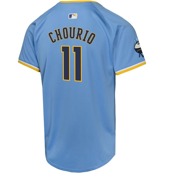 Jackson Chourio Milwaukee Brewers Nike Youth City Connect Limited Player Jersey - Powder Blue - Image 3