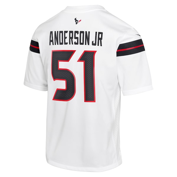 Will Anderson Jr. Houston Texans Nike Youth Game Jersey - White - Image 4