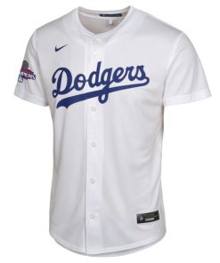 Alternative view of Mookie Betts Los Angeles Dodgers Nike Youth 2024 World Series Champions Home Game Player Jersey - White