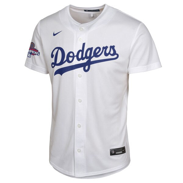 Mookie Betts Los Angeles Dodgers Nike Youth 2024 World Series Champions Home Game Player Jersey - White - Image 2