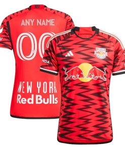 New York Red Bulls adidas 2024 Legacy Authentic Custom Jersey?¨C Red