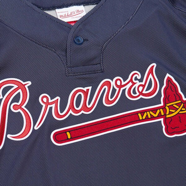 John Smoltz Atlanta Braves Cooperstown Collection Mesh Batting Practice Jersey - Navy - Image 7