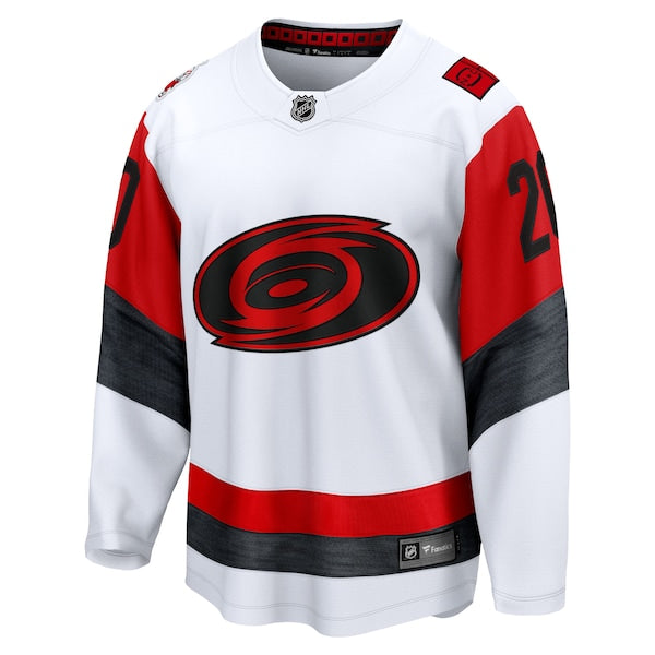Sebastian Aho Carolina Hurricanes Away Breakaway Jersey - White - Image 2