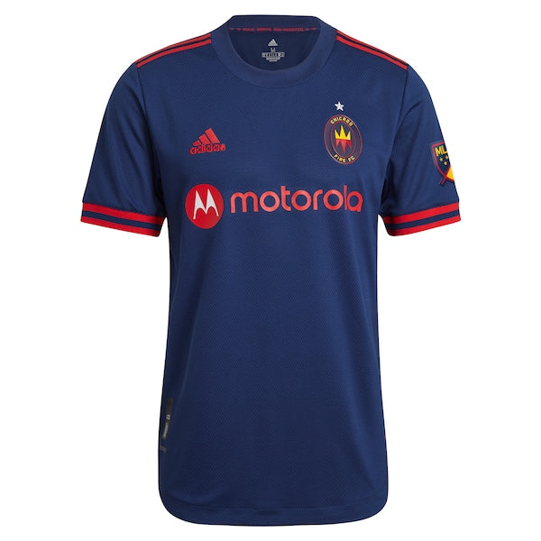 Chicago Fire adidas 2021 Primary Replica Jersey - Navy - Image 2