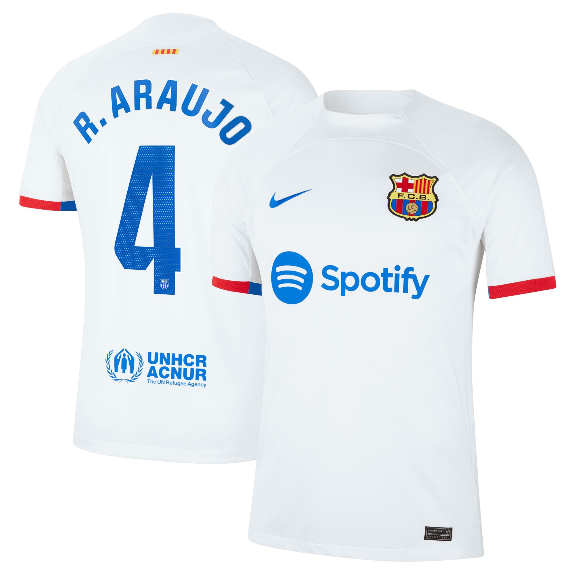 Ronald Araujo Barcelona Nike 2023/24 Home Replica Jersey - Royal/Aqua/White - Image 5