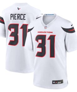Alternative view of Dameon Pierce Houston Texans Nike Game Jersey - White/Navy/Red