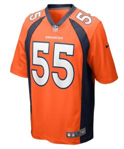 Alternative view of Frank Clark Denver Broncos Nike Team Game Jersey -  Orange