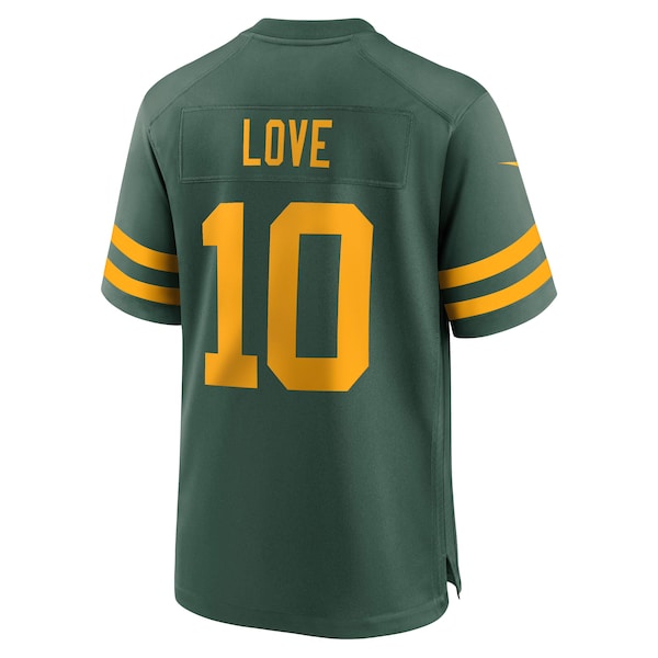 Jordan Love Green Bay Packers Nike Alternate Game Jersey - Green - Image 3