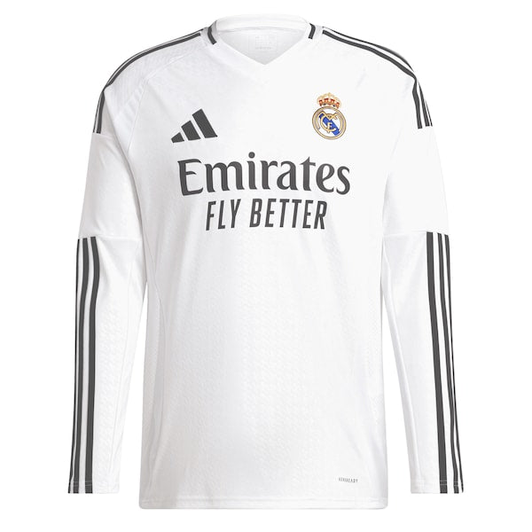 Kylian Mbapp¨¦ Los Merengues adidas 2024/25 Home Replica Long Sleeve Player Jersey - White - Image 3