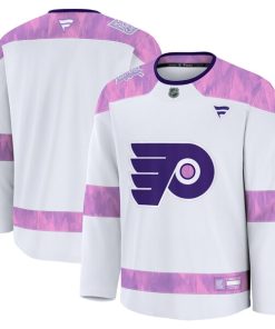 Philadelphia Flyers  2024 Hockey Fights Cancer Practice Jersey - White