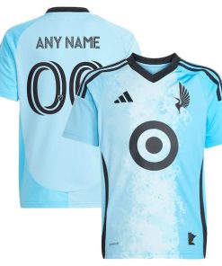 Minnesota United FC adidas Youth 2025 CONVERGENCE Replica Custom Jersey - Blue