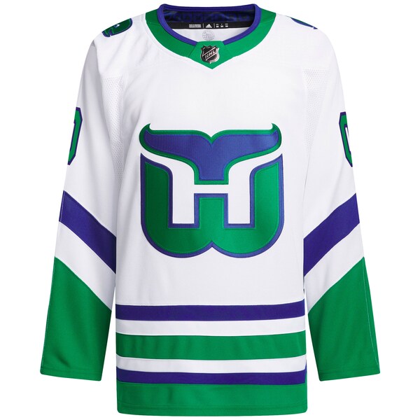 Carolina Hurricanes adidas Primegreen Authentic Custom Jersey - White - Image 2