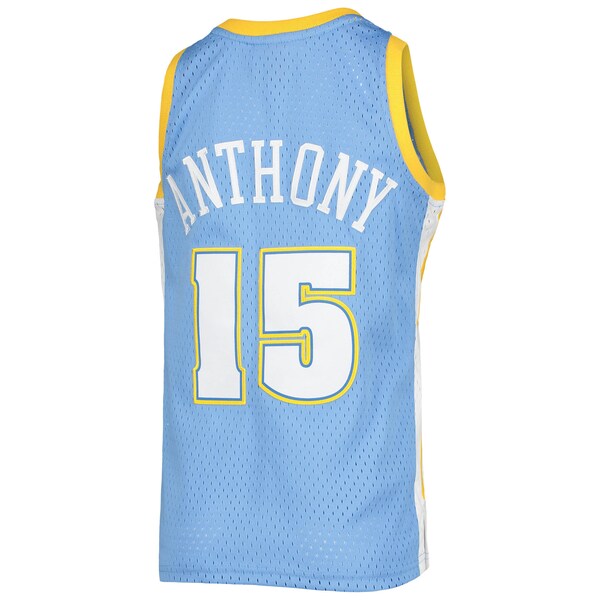 Carmelo Anthony Denver Nuggets Youth 2003-04 Hardwood Classics Swingman Jersey - Powder Blue - Image 3