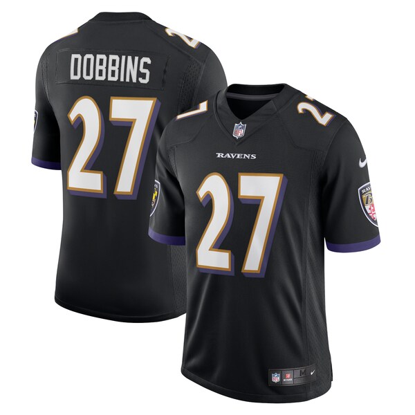 J.K. Dobbins Baltimore Ravens Nike Vapor Limited Jersey - Black/Purple - Image 2