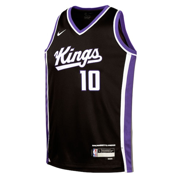 DeMar DeRozan Sacramento Kings Nike Youth Swingman Jersey - Icon Edition - Black - Image 2