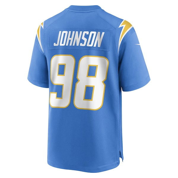 Austin Johnson Los Angeles Chargers Nike Game Player Jersey - Powder Blue - Image 3