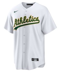 Alternative view of Nick Kurtz Athletics Nike Home Replica Player Jersey - White