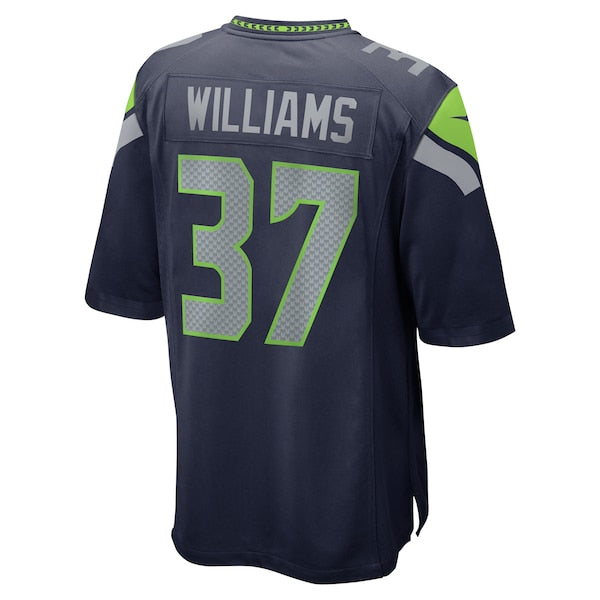 Damarion Williams Seattle Seahawks Nike Game Jersey - College Navy - Image 3