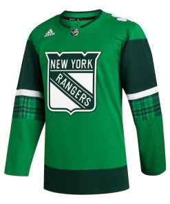 Alternative view of New York Rangers adidas 2023 St. Patrick's Day Primegreen Authentic Jersey - Kelly Green