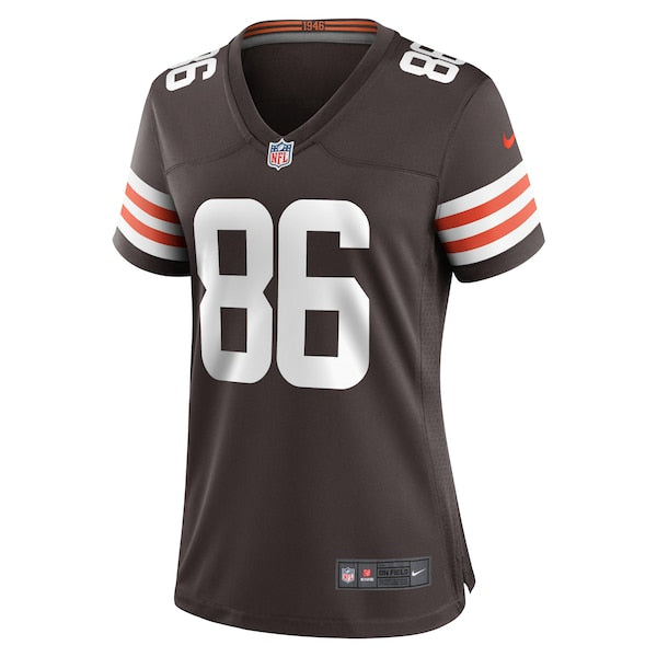 Devin Asiasi Cleveland Browns Nike Women's Game Jersey - Brown - Image 2