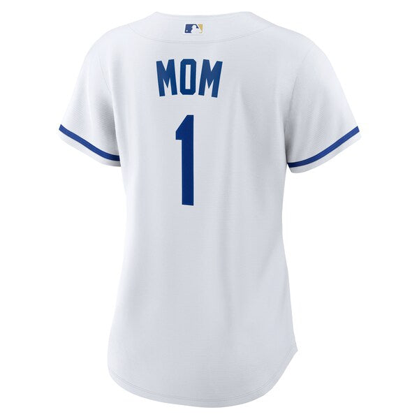 Kansas City Royals Nike Women's #1 Mom Home Replica Jersey - White - Image 3