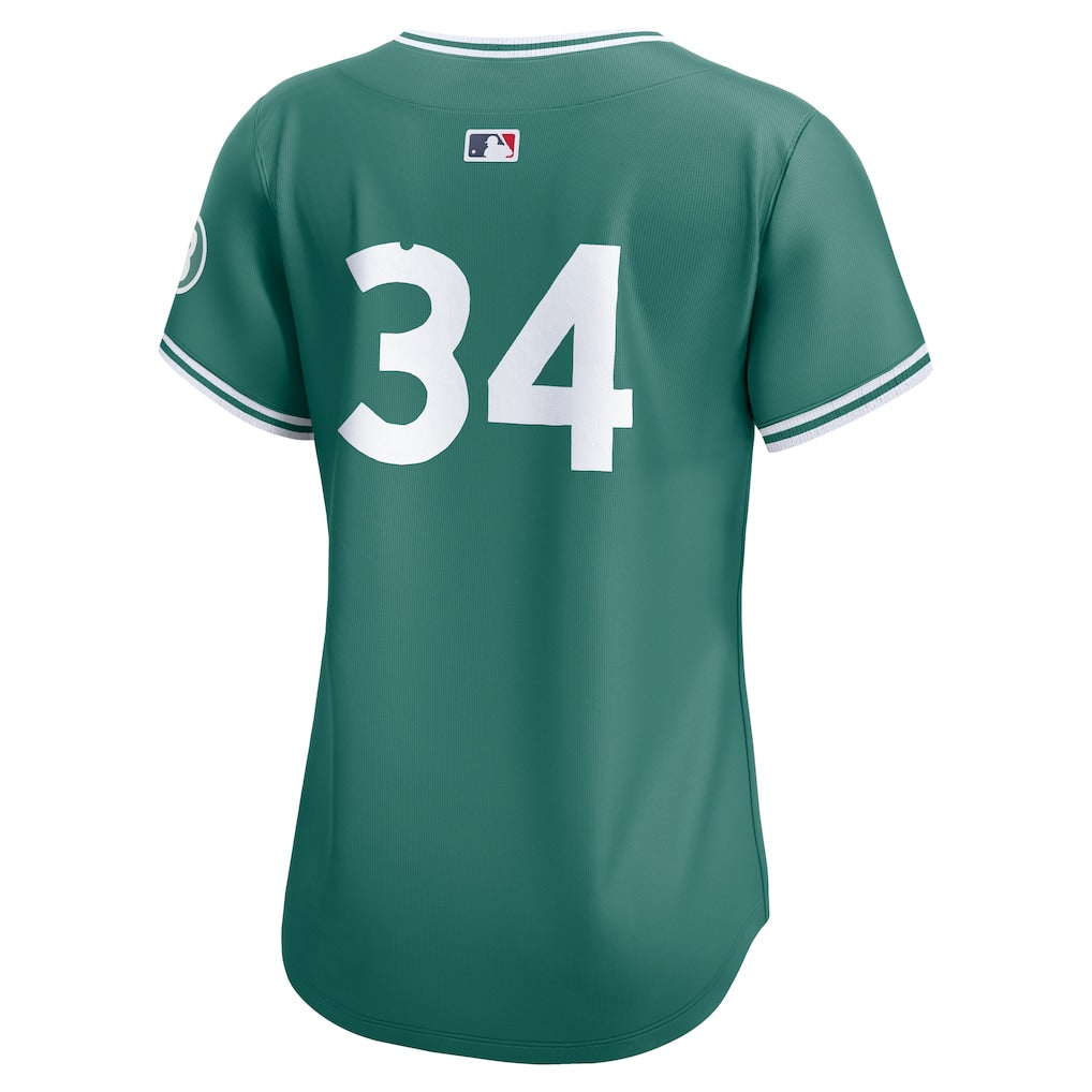 David Ortiz Boston Red Sox Nike Women's 2025 City Connect Limited Retired Player Jersey - Green - Image 3