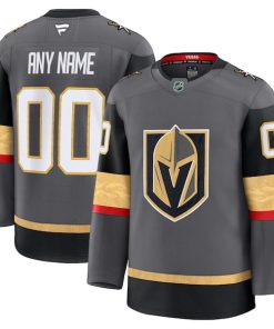 Alternative view of Vegas Golden Knights  Alternate Premium Custom Jersey - Gray/Gold/White