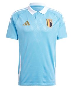 Alternative view of Belgium National Team adidas 2024 Away Replica Jersey - Blue