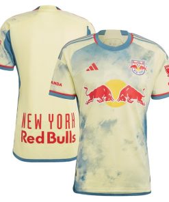 New York Red Bulls adidas 2024 Daniel Patrick Kit Authentic Jersey - Yellow