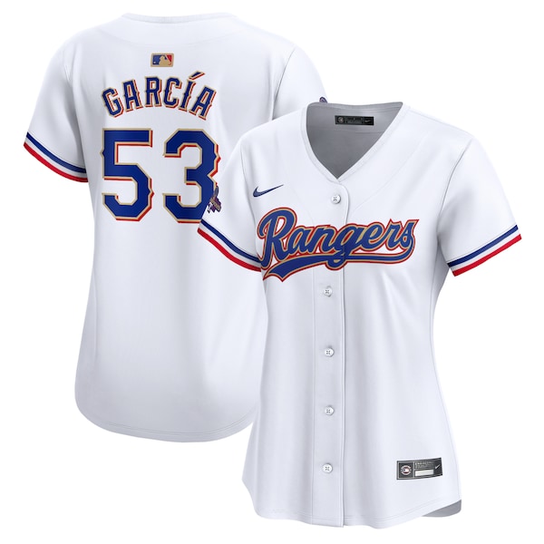 Adolis Garcia Texas Rangers Nike Women's 2024 Gold Collection Limited Player Jersey?ยจC White