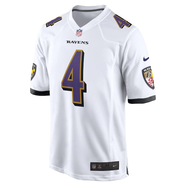 Zay Flowers Baltimore Ravens Nike Game Jersey - White - Image 2