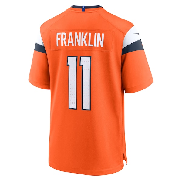 Troy Franklin Denver Broncos Nike Team Game Jersey - Orange - Image 3