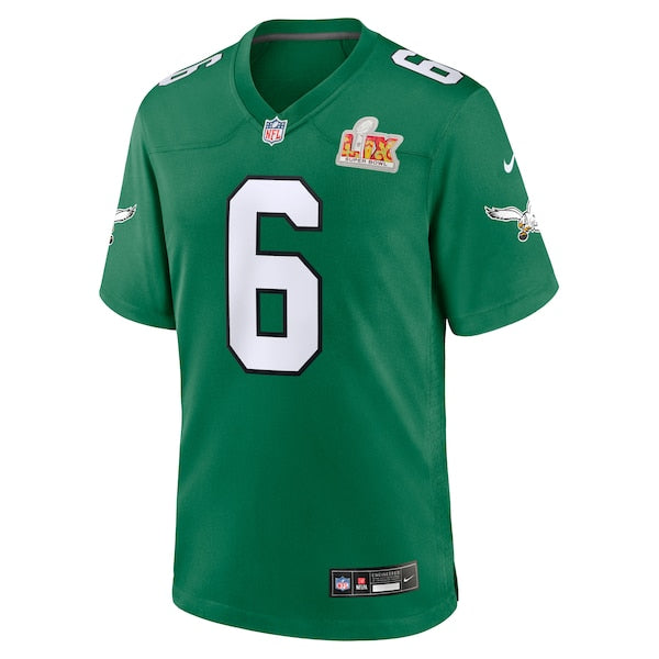 DeVonta Smith Philadelphia Eagles Nike Super Bowl LIX 2nd Alternate Game Jersey - Kelly Green - Image 2