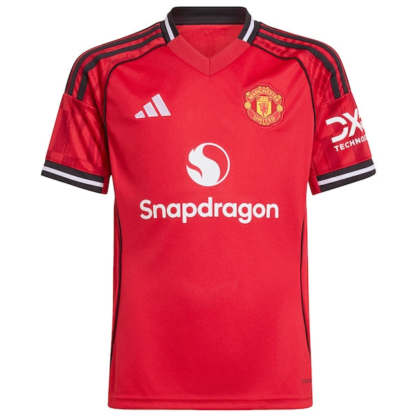 Manchester United adidas Youth Home 2025/26 Custom Replica Jersey - Red - Image 2