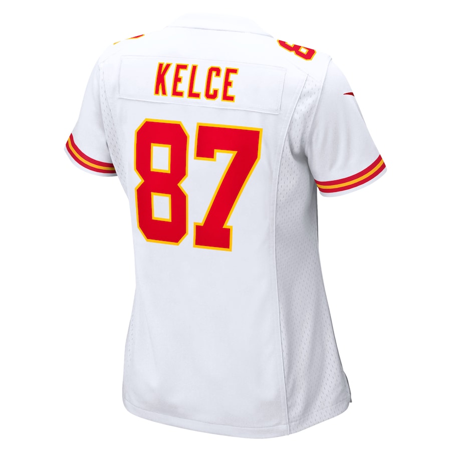 Travis Kelce Kansas City Chiefs Nike Women's Game Jersey - White - Image 3