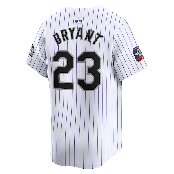 Kris Bryant Colorado Rockies Nike 2024 MLB World Tour Mexico City Series Home Limited Player Jersey - White - Image 2