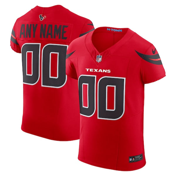 Houston Texans Nike Alternate Vapor F.U.S.E. Elite Custom Jersey - Red/Navy