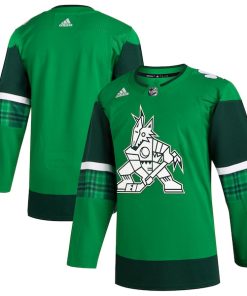 Arizona Coyotes adidas 2023 St. Patrick's Day Primegreen Authentic Jersey - Kelly Green