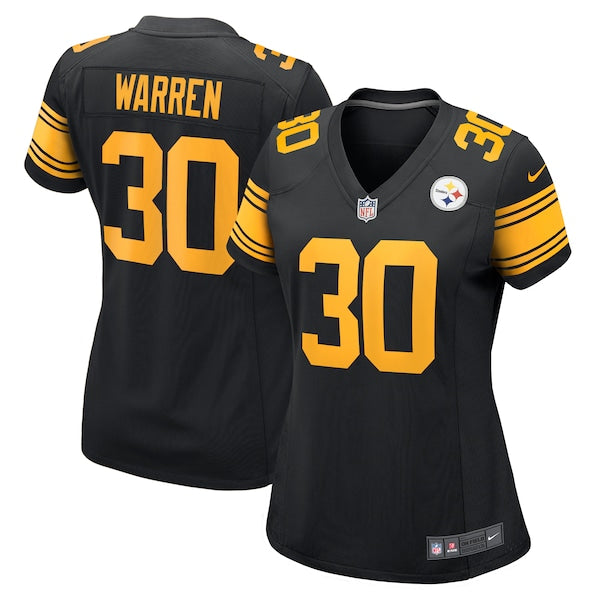 Jaylen Warren Pittsburgh Steelers Nike Women's Alternate Game Jersey - Black