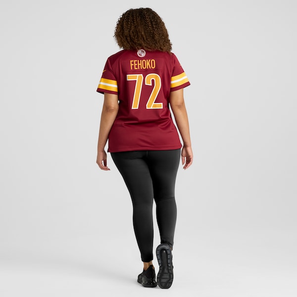 Viliami Fehoko Jr. Washington Commanders Nike Women's Team Game Jersey - Burgundy - Image 7