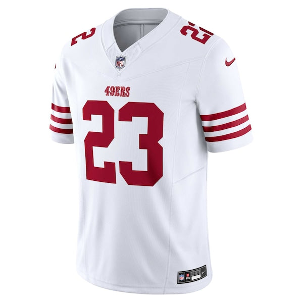 Christian McCaffrey San Francisco 49ers Nike Vapor F.U.S.E. Limited Jersey - White - Image 3