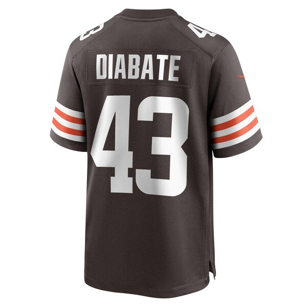 Mohamoud Diabate Cleveland Browns Nike Team Game Jersey - Brown - Image 3