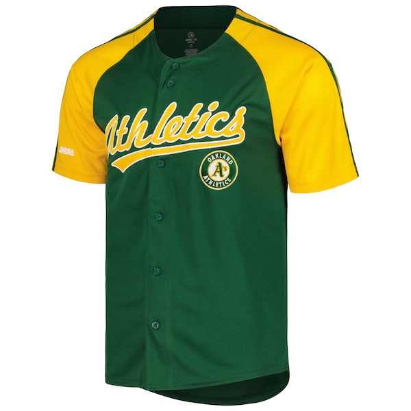 Oakland Athletics Stitches Team Raglan Jersey - Green - Image 2